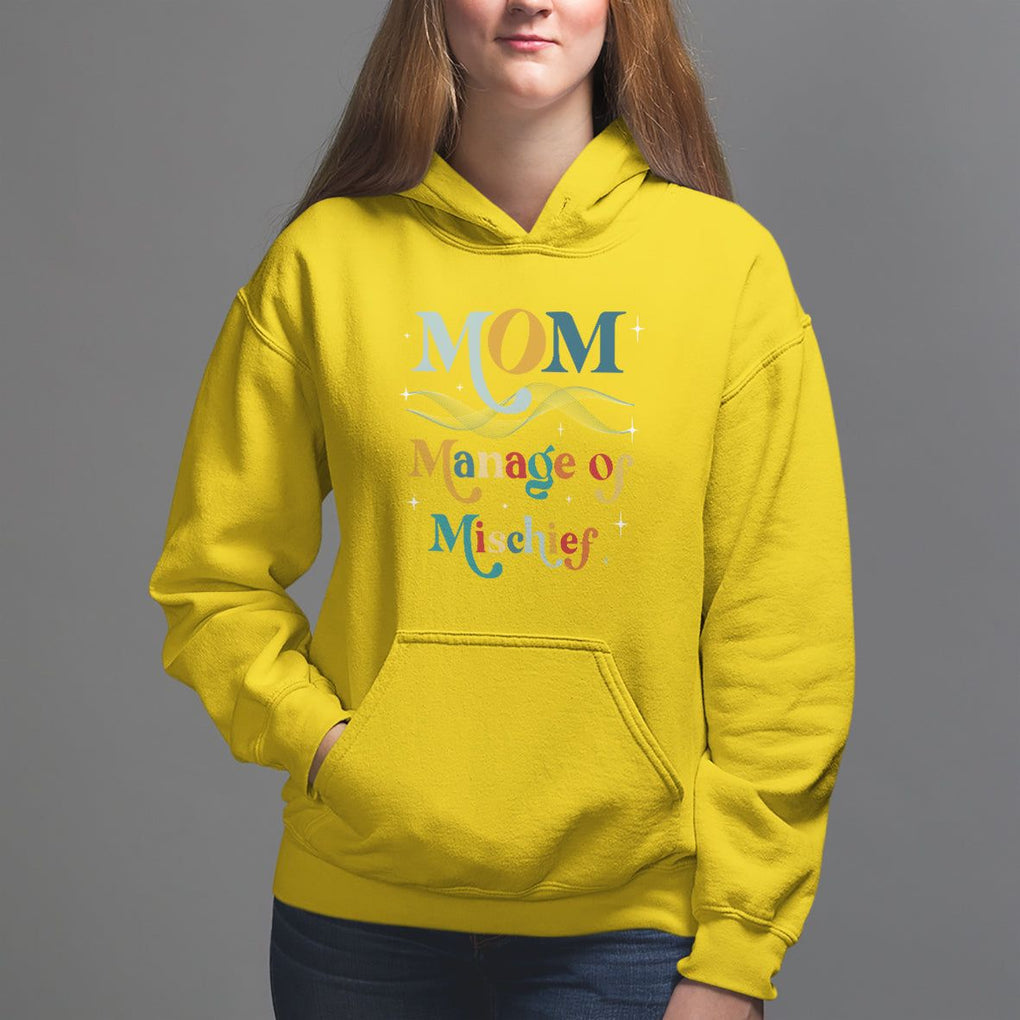 Mother's Day Hoodie Manager of Mischief Funny Mom Wizard Magic TS09 Daisy Printyourwear