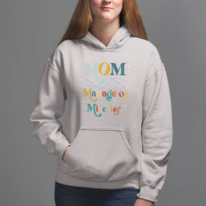 Mother's Day Hoodie Manager of Mischief Funny Mom Wizard Magic TS09 Ice Gray Printyourwear