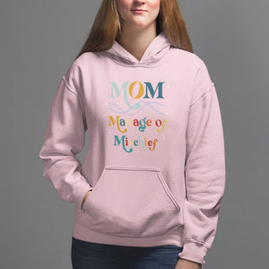 Mother's Day Hoodie Manager of Mischief Funny Mom Wizard Magic TS09 Light Pink Printyourwear