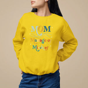 Mother's Day Sweatshirt Manager of Mischief Funny Mom Wizard Magic TS09 Daisy Printyourwear