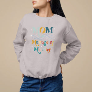 Mother's Day Sweatshirt Manager of Mischief Funny Mom Wizard Magic TS09 Ice Gray Printyourwear