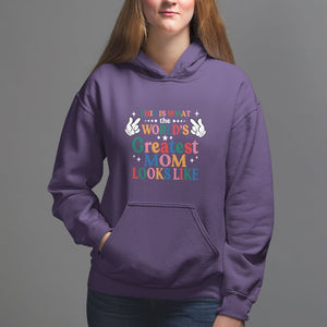 Mother's Day Hoodie This Is What The World's Greatest Mom Looks Like TS09 Purple Printyourwear