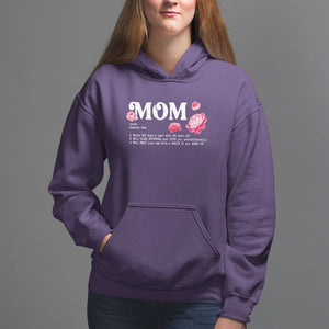 Mother's Day Hoodie Mom Defined Someone Who Works 365 Days A Year Will Care Nurture And Love You Unconditionally TS09 Purple Printyourwear