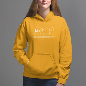 Mother's Day Hoodie Funny Mother Periodic Table Science Chemistry Mom TS09 Gold Printyourwear