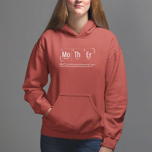 Mother's Day Hoodie Funny Mother Periodic Table Science Chemistry Mom TS09 Red Printyourwear