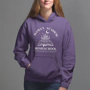 Mother's Day Hoodie Mama's Academy Homeschool Cute Stay At Home Mom TS09 Purple Printyourwear