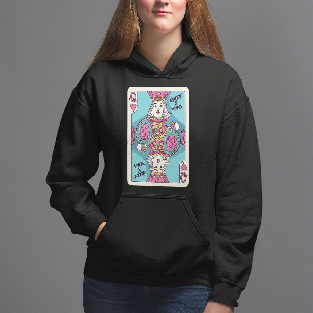 Mother's Day Hoodie Queen Of Mums Best Mom Ever TS09 Black Printyourwear