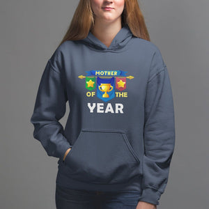 Mother's Day Hoodie Mother Of The Year Award Medal TS09 Navy Printyourwear