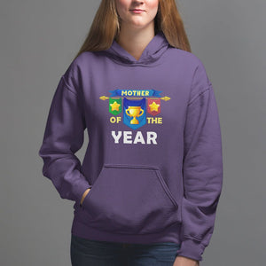 Mother's Day Hoodie Mother Of The Year Award Medal TS09 Purple Printyourwear