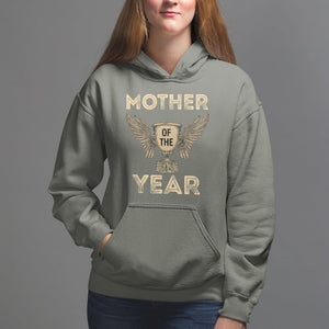 Mother's Day Hoodie Mother Of The Year Award Medal TS09 Military Green Printyourwear