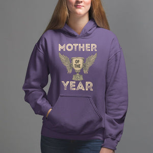 Mother's Day Hoodie Mother Of The Year Award Medal TS09 Purple Printyourwear