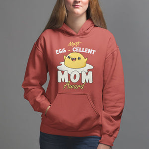 Mother's Day Hoodie Most Eggcelent Mom Cute Egg TS09 Red Printyourwear