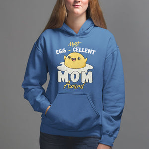 Mother's Day Hoodie Most Eggcelent Mom Cute Egg TS09 Royal Blue Printyourwear