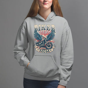 Mother's Day Hoodie Biker Mom Cool Mommy Motorcycle TS09 Sport Gray Printyourwear