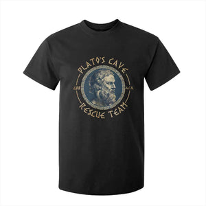 Greek Philosophy Plato T Shirt For Kid Platos Cave Rescue Team TS09 Black Print Your Wear