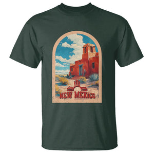 USA Outdoor Vintage New Mexico T Shirt TS09 Dark Forest Green Print Your Wear