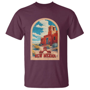 USA Outdoor Vintage New Mexico T Shirt TS09 Maroon Print Your Wear