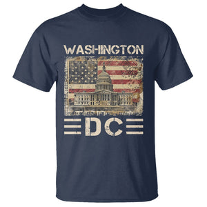 Washington DC Lover U.S. Capitol Building T Shirt TS09 Navy Print Your Wear
