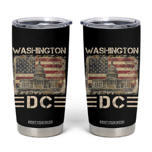 Washington DC Lover U.S. Capitol Building Tumbler Cup TS09 Black Print Your Wear
