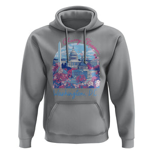 Washington DC Lover Cherry Blossom Hoodie TS09 Sport Gray Print Your Wear