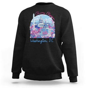 Washington DC Lover Cherry Blossom Sweatshirt TS09 Black Print Your Wear