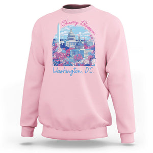 Washington DC Lover Cherry Blossom Sweatshirt TS09 Light Pink Print Your Wear