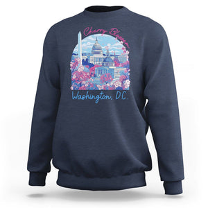 Washington DC Lover Cherry Blossom Sweatshirt TS09 Navy Print Your Wear