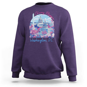 Washington DC Lover Cherry Blossom Sweatshirt TS09 Purple Print Your Wear