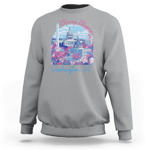 Washington DC Lover Cherry Blossom Sweatshirt TS09 Sport Gray Print Your Wear