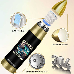 Alaska Is Calling And I Must Go Aurora Beer Home Bullet Tumbler TS09 Print Your Wear