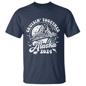 Cruisin' Together Alaska 2024 Cruise Trip T Shirt TS09 Navy Print Your Wear