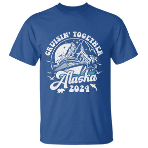 Cruisin' Together Alaska 2024 Cruise Trip T Shirt TS09 Royal Blue Print Your Wear