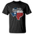 Texas Home State Map Distressed Flag T Shirt TS09 Black Print Your Wear