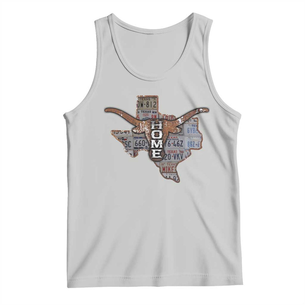 Texas Home Tank Top Vintage State Map TX Longhorn TS09 Ash Print Your Wear