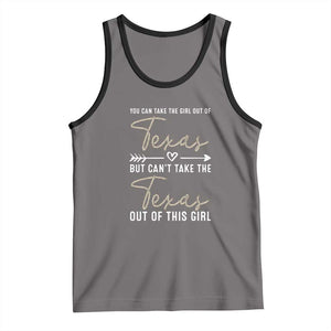 Can't Take The Texas Out Of This Girl Tank Top TS09 Deep Heather Black Print Your Wear