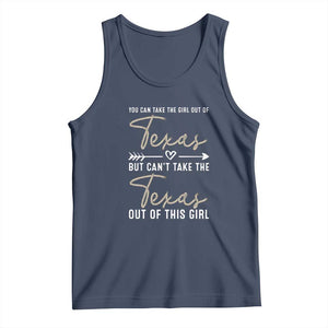 Can't Take The Texas Out Of This Girl Tank Top TS09 Navy Print Your Wear