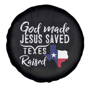 God Made Jesus Saved Texas Raised Spare Tire Cover TS09 Print Your Wear