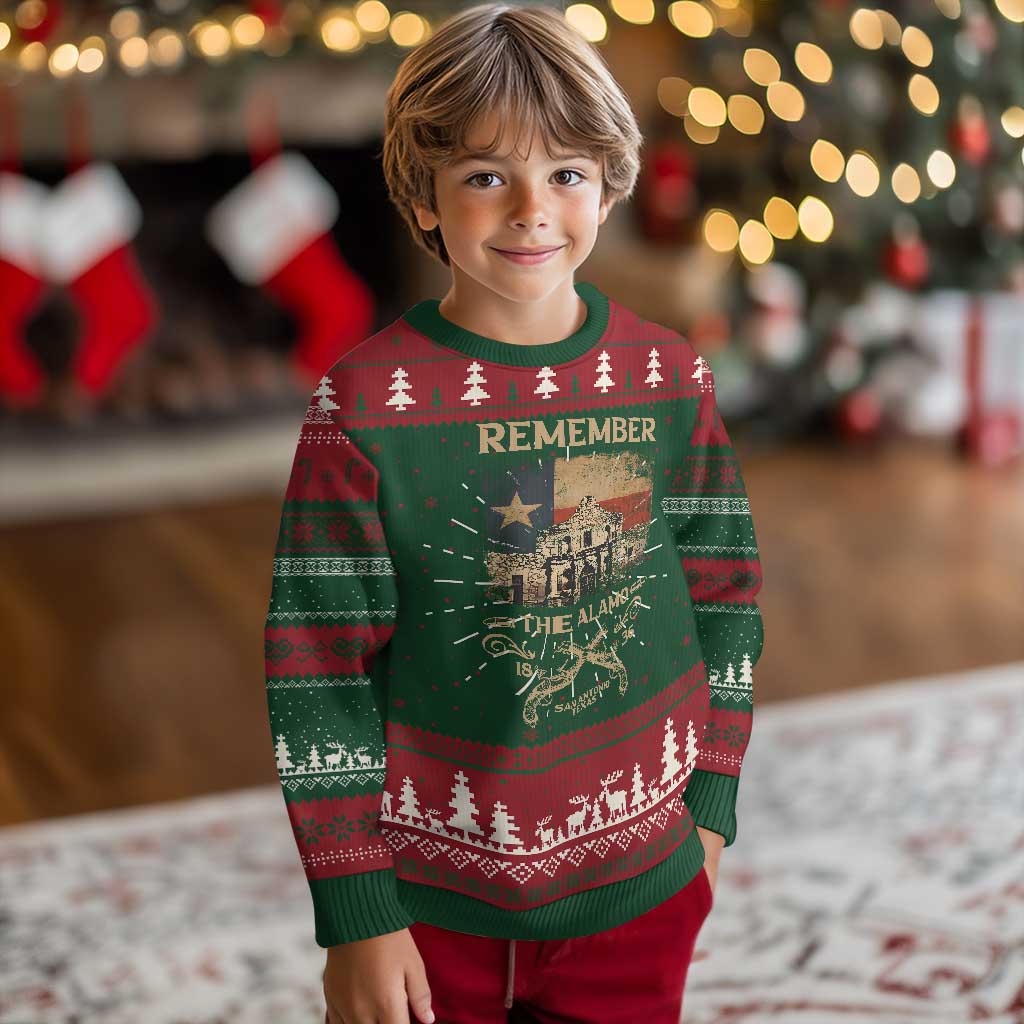 Texas Ugly Christmas Sweater Remember The Alamo San Antonio 1836 TS09 Christmas Print Your Wear