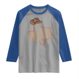 It's Better In Texas Retro Western Cowboy Raglan Shirt TS09 Sport Gray Royal Print Your Wear