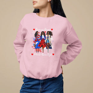 Puerto Rico Sweatshirt Puerto Rican Style Fashion Boricua Queen Women TS09 Light Pink Print Your Wear