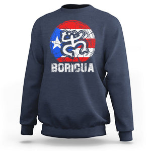 Puerto Rico Boricua Coqui Sweatshirt TS09 Navy Print Your Wear