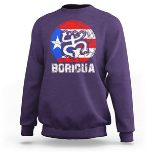 Puerto Rico Boricua Coqui Sweatshirt TS09 Purple Print Your Wear