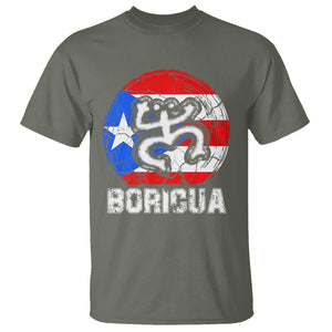 Puerto Rico Boricua Coqui T Shirt TS09 Military Green Print Your Wear