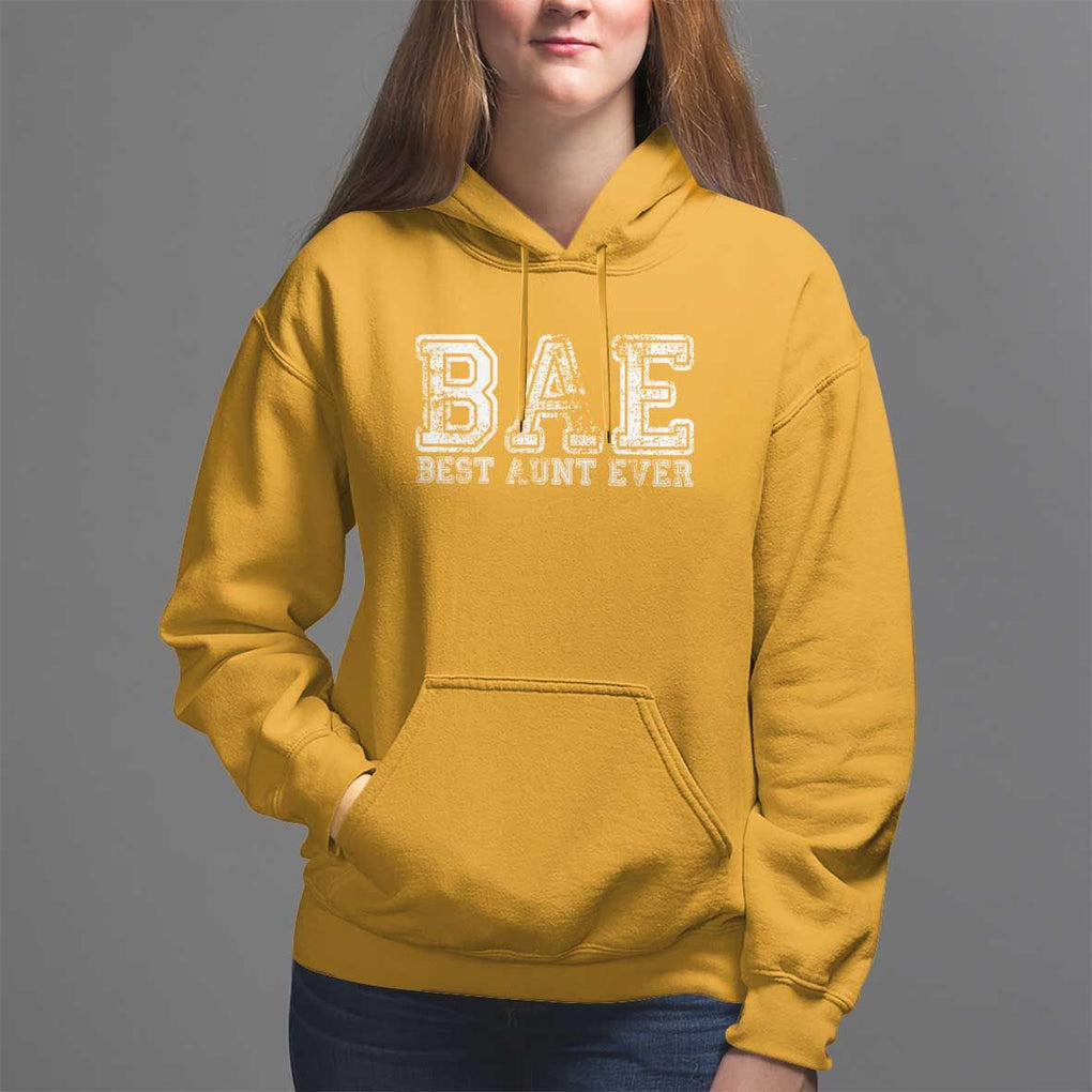 Best Aunt Ever Aunts Day Auntie Hoodie TS09 Gold Print Your Wear