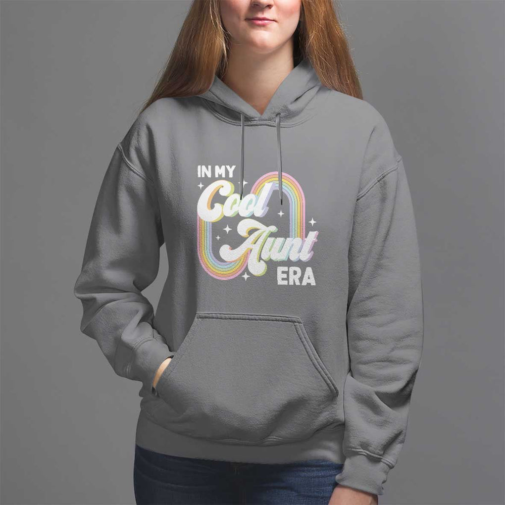 In My Cool Aunt Era Rainbow Groovy Hoodie TS09 Charcoal Print Your Wear