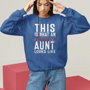 Funny Auntie Sweatshirt This is What an Amazing Aunt Looks Like TS09 Royal Blue Print Your Wear