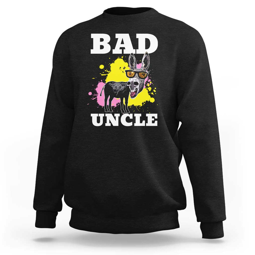 Funny BADASS Uncle Pun Sweatshirt TS09 Black Print Your Wear