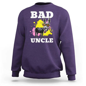 Funny BADASS Uncle Pun Sweatshirt TS09 Purple Print Your Wear