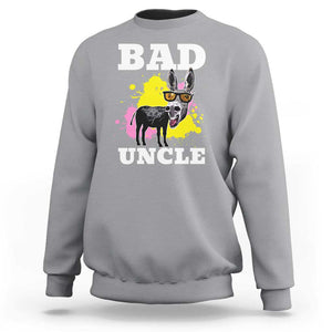 Funny BADASS Uncle Pun Sweatshirt TS09 Sport Gray Print Your Wear