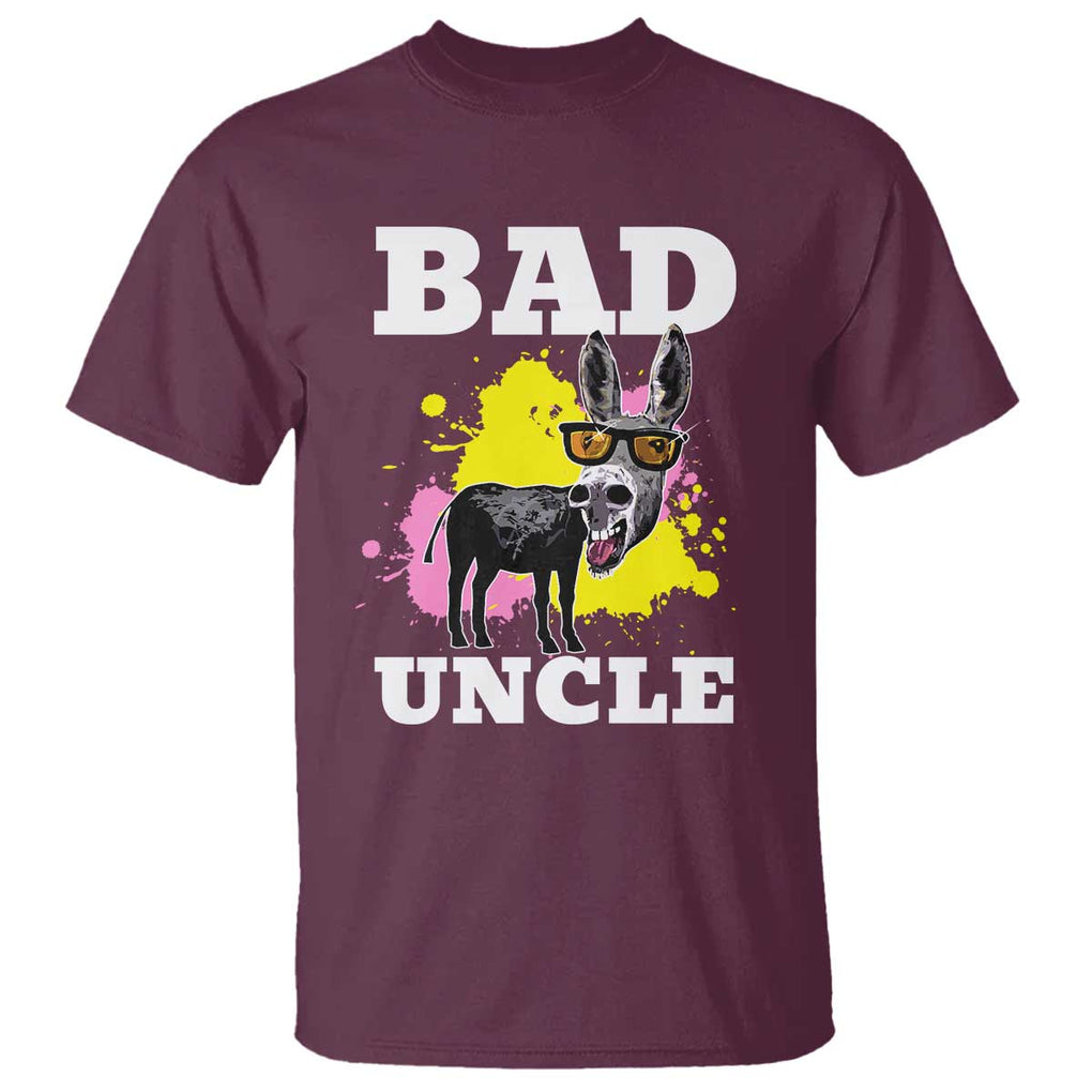Funny BADASS Uncle Pun T Shirt TS09 Maroon Print Your Wear